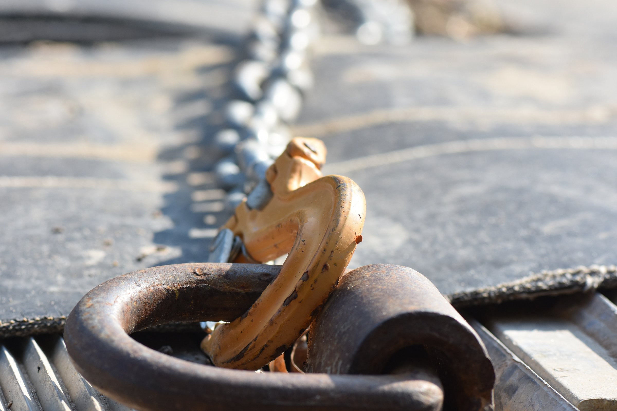 Tow hook on truck